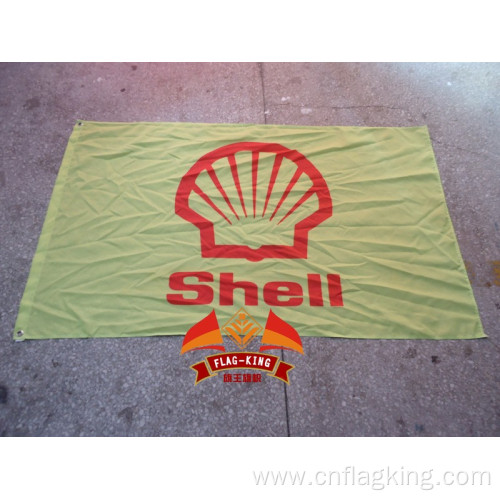 Shell Rimula series engine oil brand logo flag 90X150CM size polyester oil banner Shell banner